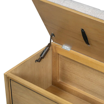 Shoe Bench with Removable Cushion & Hidden Storage