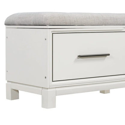 Shoe Bench with Removable Cushion & Hidden Storage