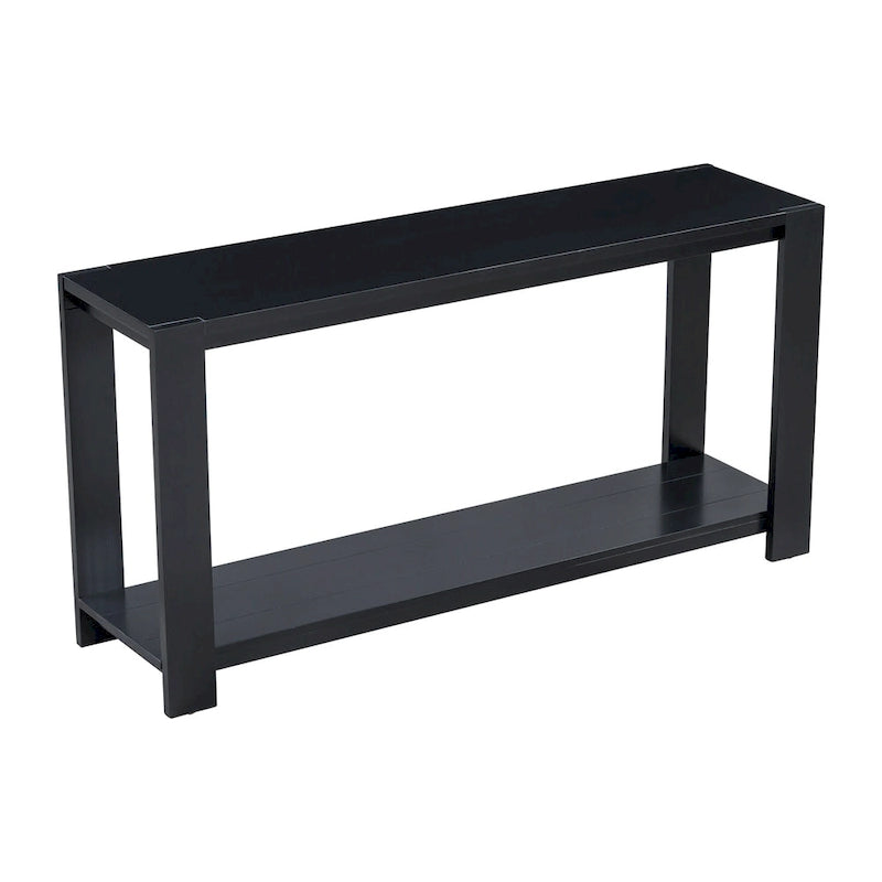 Narrow Long Entryway Console Table Side Table with Bottom Shelf