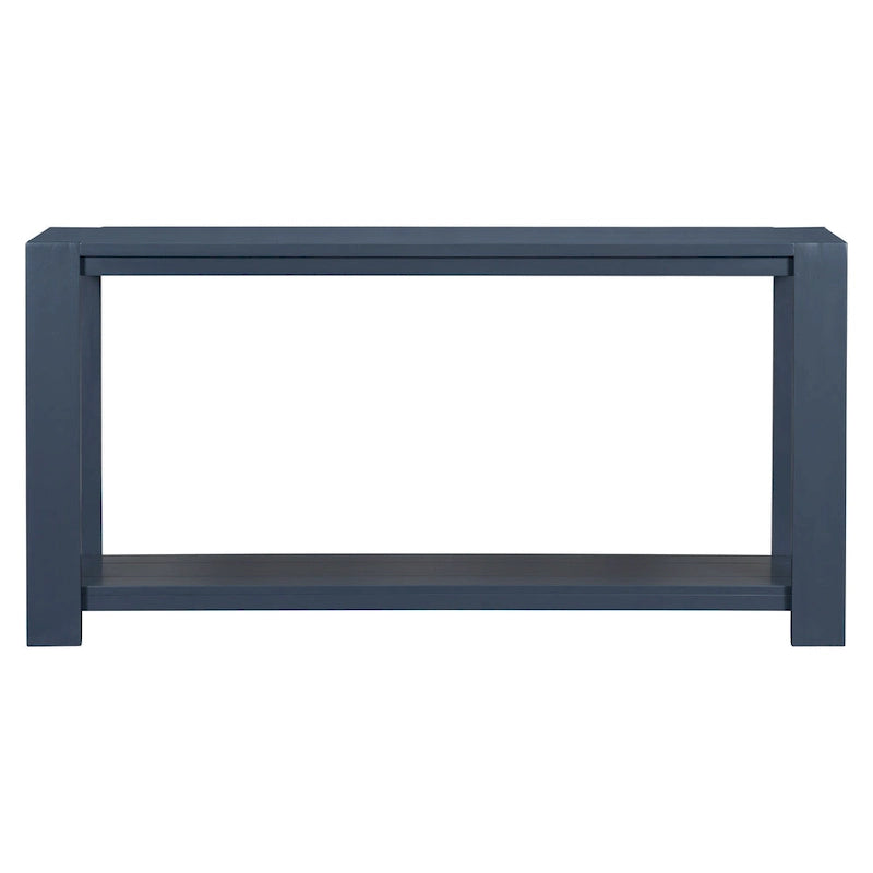 Narrow Long Entryway Console Table Side Table with Bottom Shelf