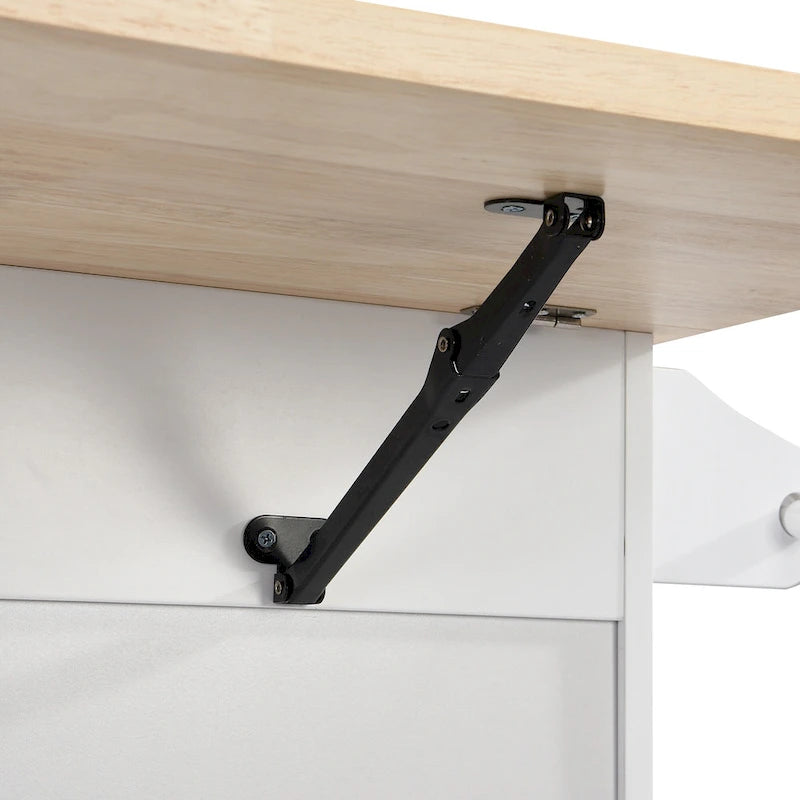 3-Piece Farmhouse Dining Set with Drop Leaf & 2 Chairs