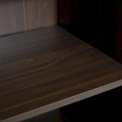 Farmhouse Wood TV Stand with Sliding Barn Door