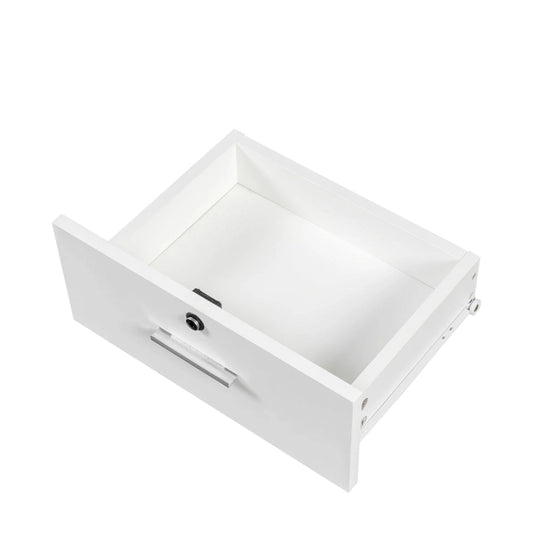White Wood Modern Hair Desk Large Multi-Layer Storage For Hair Stylist - 13.19 x 39.76 x 66.93