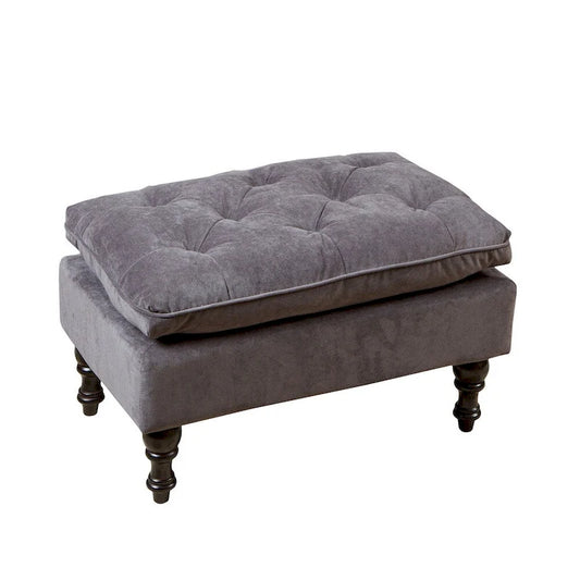 Jeremy Tufted Fabric Ottoman by Christopher Knight Home