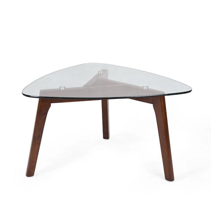 Wasco Indoor Wood and Glass Coffee Table by Christopher Knight Home