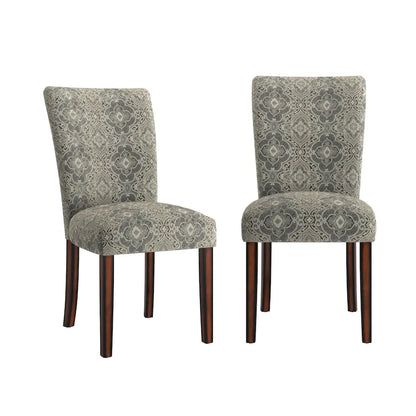Dinant Print Parsons Dining Side Chairs (Set of 2)