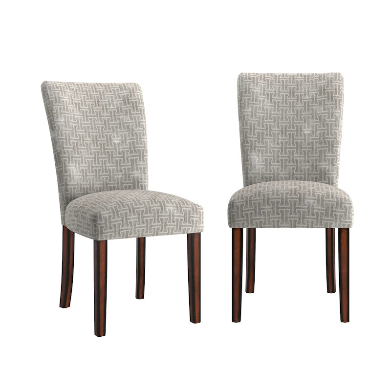 Dinant Print Parsons Dining Side Chairs (Set of 2)