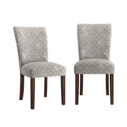 Dinant Print Parsons Dining Side Chairs (Set of 2)