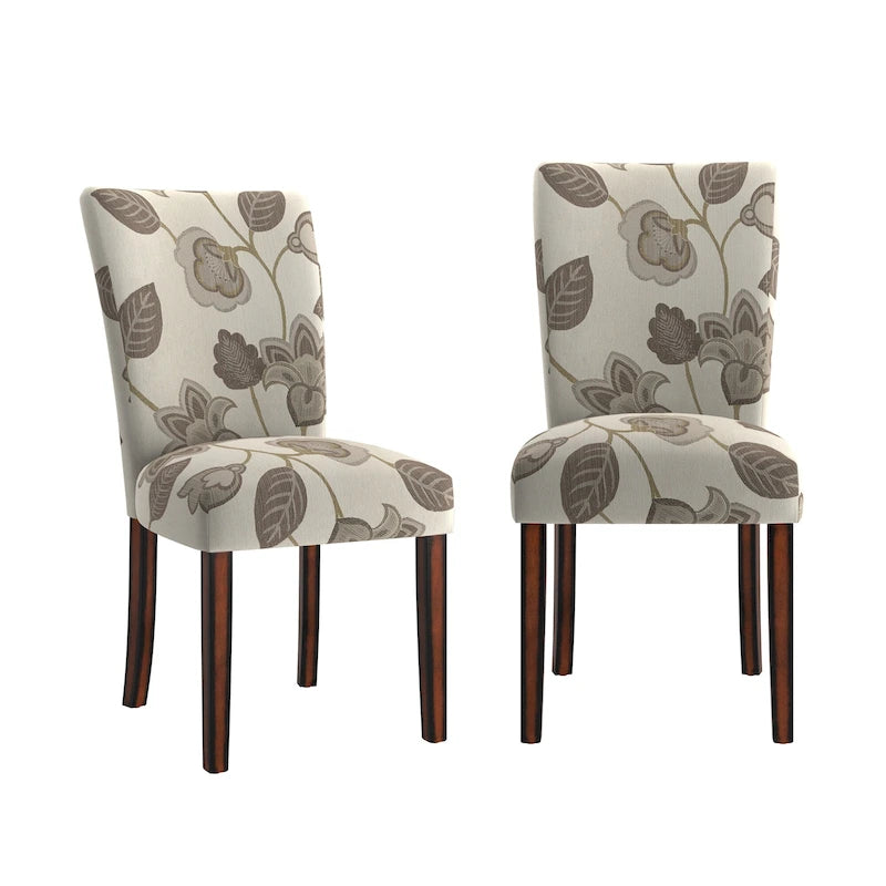 Dinant Print Parsons Dining Side Chairs (Set of 2)