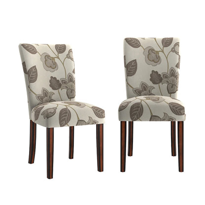 Dinant Print Parsons Dining Side Chairs (Set of 2)