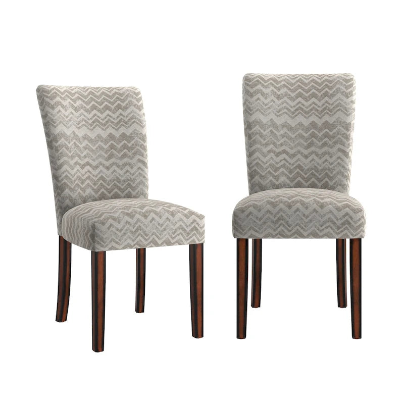 Dinant Print Parsons Dining Side Chairs (Set of 2)