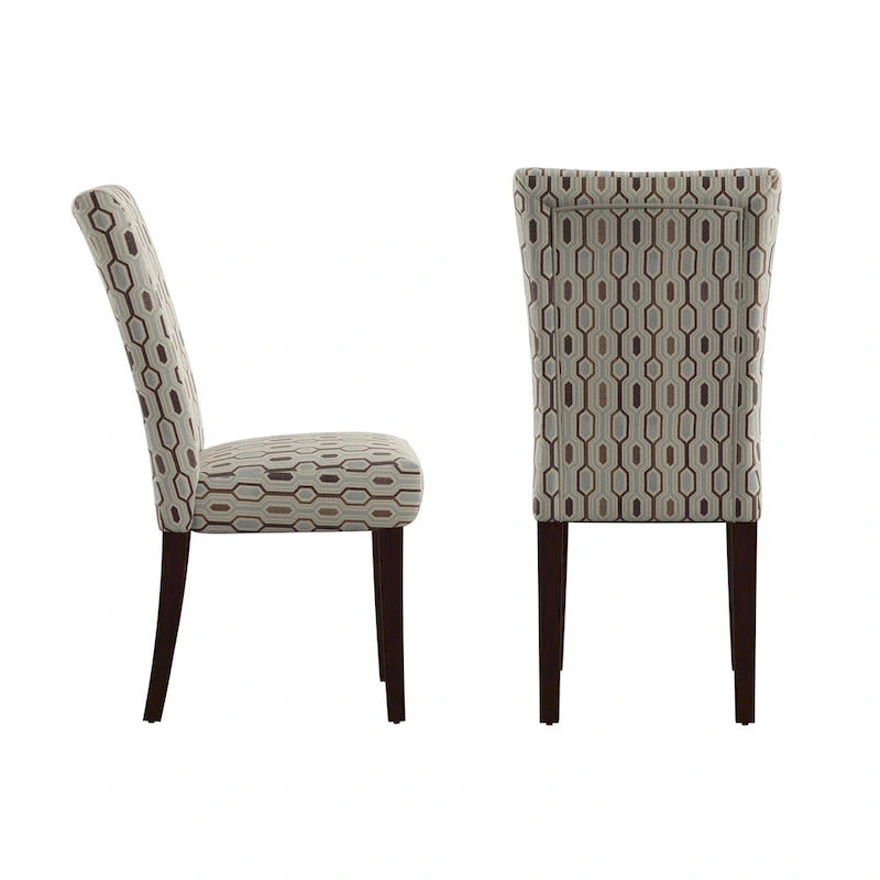 Dinant Print Parsons Dining Side Chairs (Set of 2)