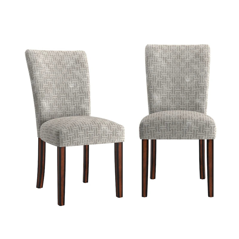 Dinant Print Parsons Dining Side Chairs (Set of 2)
