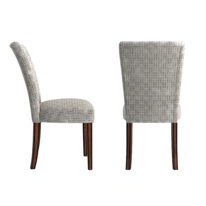 Dinant Print Parsons Dining Side Chairs (Set of 2)