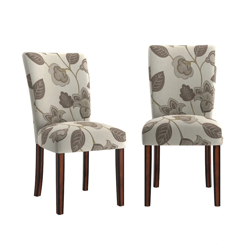 Dinant Print Parsons Dining Side Chairs (Set of 2)