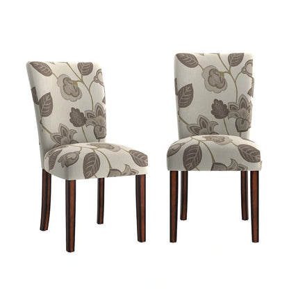 Dinant Print Parsons Dining Side Chairs (Set of 2)