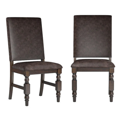 Lubeck Nailhead Upholstered Dining Chairs (Set of 2)