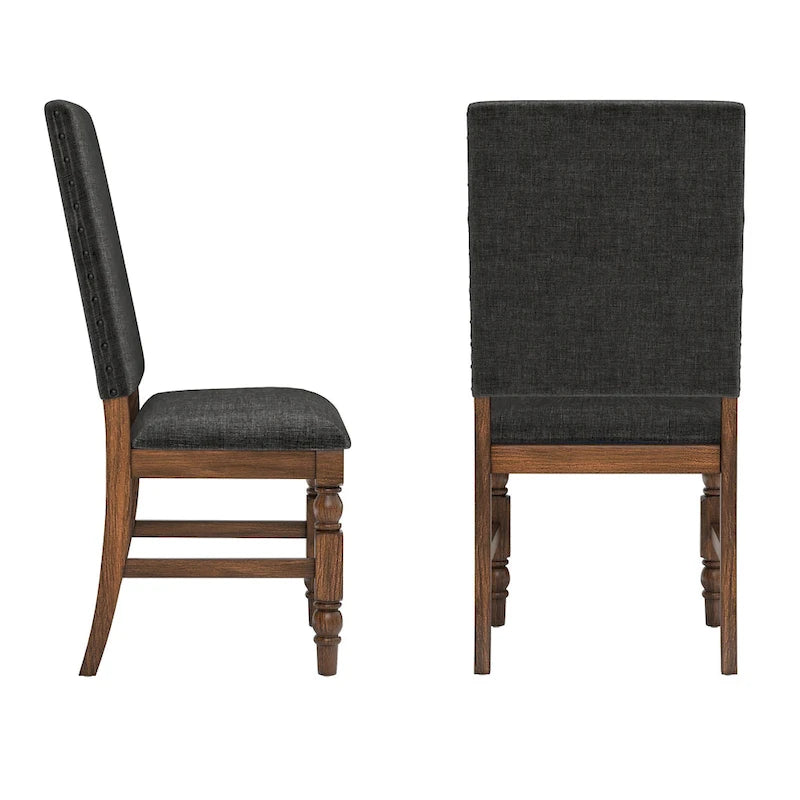 Lubeck Nailhead Upholstered Dining Chairs (Set of 2)