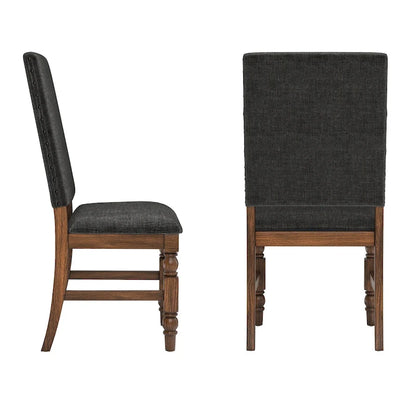 Lubeck Nailhead Upholstered Dining Chairs (Set of 2)