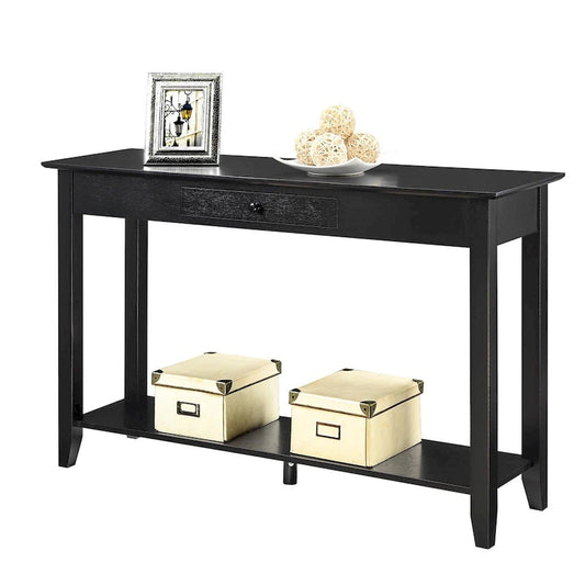Convenience Concepts American Heritage 1 Drawer Console Table with Shelf