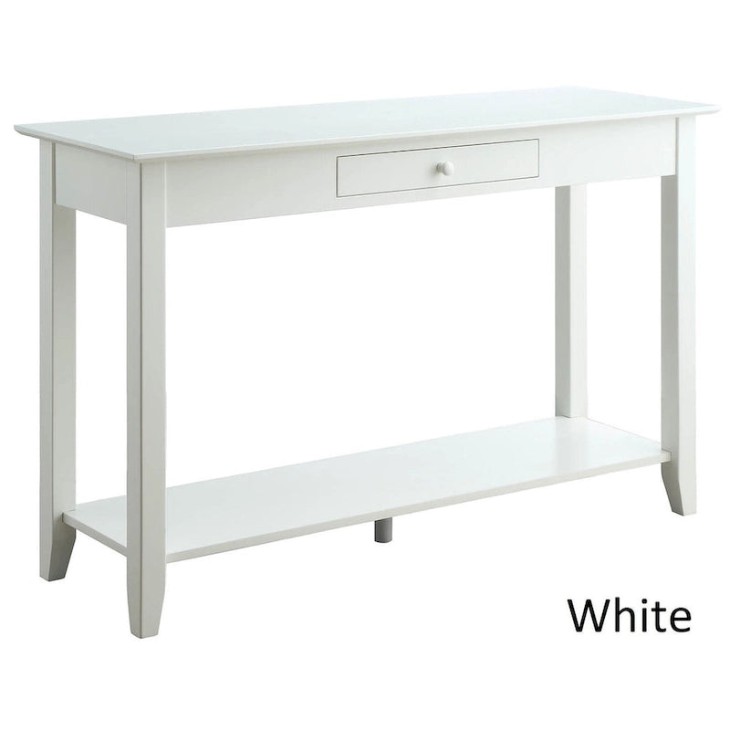 Convenience Concepts American Heritage 1 Drawer Console Table with Shelf