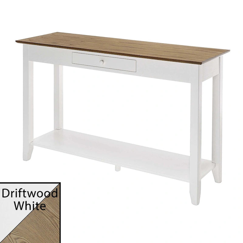 Convenience Concepts American Heritage 1 Drawer Console Table with Shelf