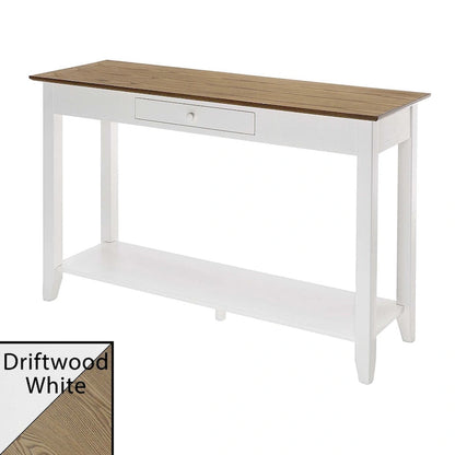 Convenience Concepts American Heritage 1 Drawer Console Table with Shelf