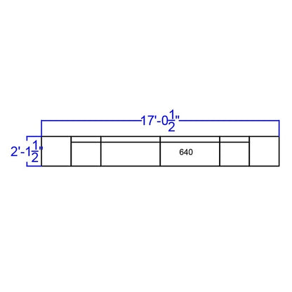6 PC LeatherSoft Modular Reception Configuration w/Taut Back &Seat