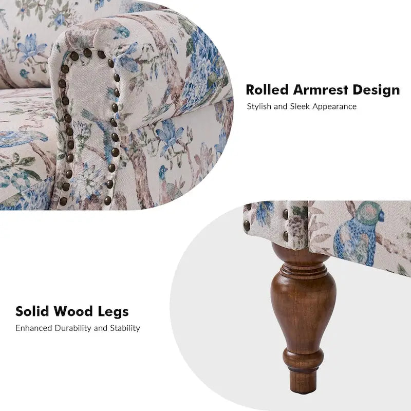 Terri Classic Cutaway Arms with Nailheads Manual Recliner for Living Room Set of 2 by HULALA HOME
