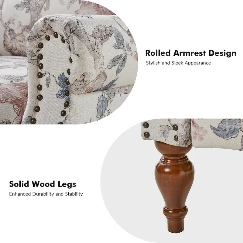 Terri Classic Cutaway Arms with Nailheads Manual Recliner for Living Room Set of 2 by HULALA HOME