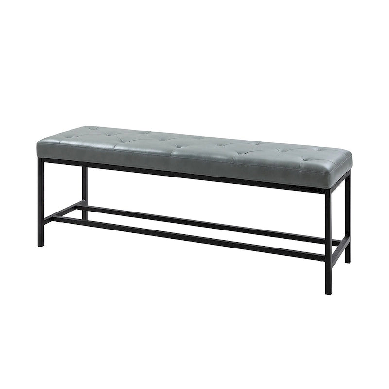 Horst 50 in.W Contemporary Upholstered Bench with Metal Legs by HULALA HOME