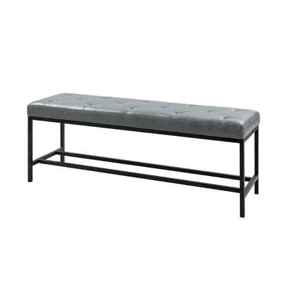 Horst 50 in.W Contemporary Upholstered Bench with Metal Legs by HULALA HOME