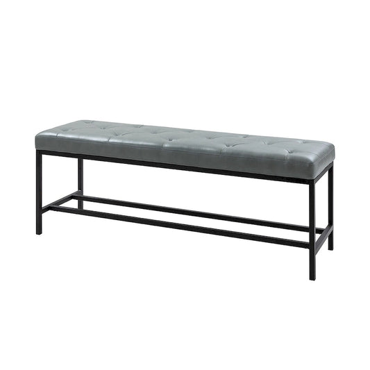 Horst 50 in.W Contemporary Upholstered Bench with Metal Legs by HULALA HOME