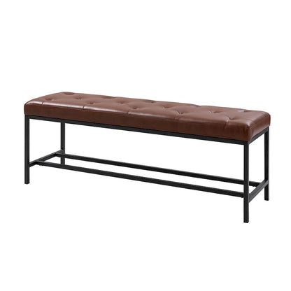Horst 50 in.W Contemporary Upholstered Bench with Metal Legs by HULALA HOME