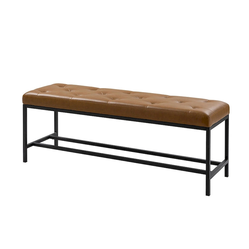 Horst 50 in.W Contemporary Upholstered Bench with Metal Legs by HULALA HOME