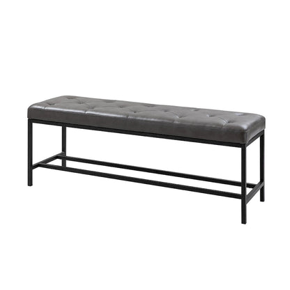 Horst 50 in.W Contemporary Upholstered Bench with Metal Legs by HULALA HOME