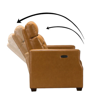 Alina 31.50Wide Genuine Leather Power Recliner with USB Port, Set of 2