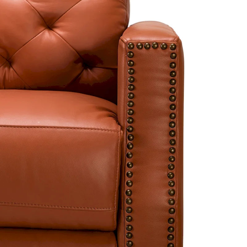 Alina 31.50Wide Genuine Leather Power Recliner with USB Port, Set of 2