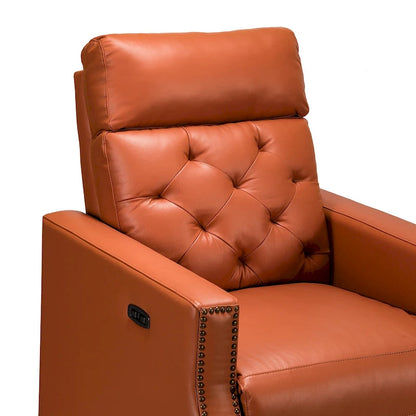 Alina 31.50Wide Genuine Leather Power Recliner with USB Port, Set of 2
