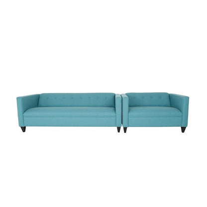 Coast to Coast Sofas Contemporary Loveseat and Sofa Set Polyester Nylon Solid Wood Frame Upholstered
