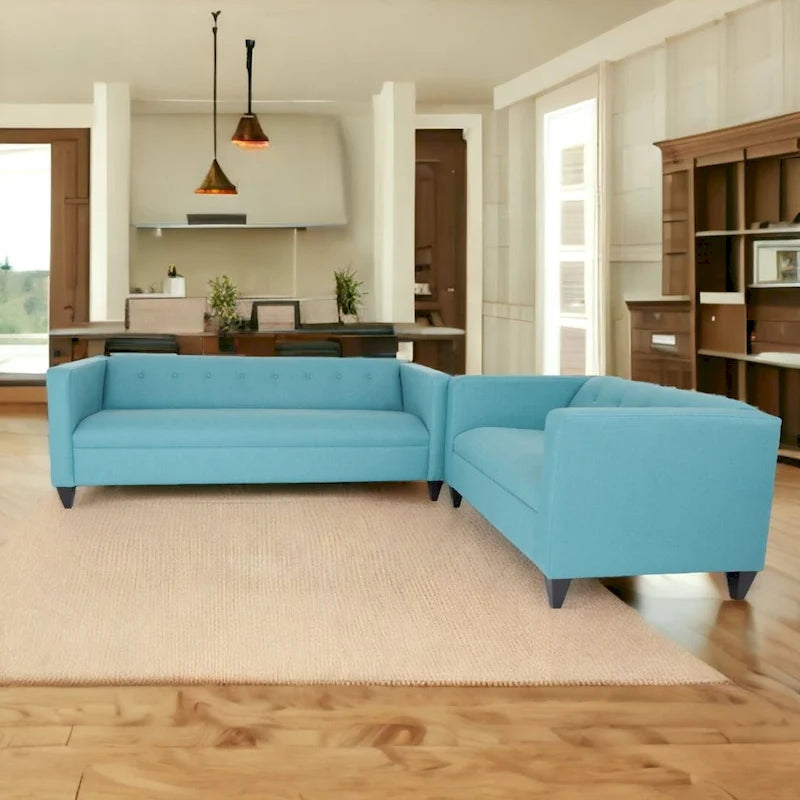 Coast to Coast Sofas Contemporary Loveseat and Sofa Set Polyester Nylon Solid Wood Frame Upholstered