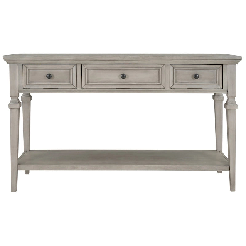 Classic Retro Style Console Table with Three Drawers