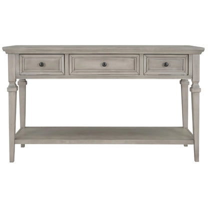 Classic Retro Style Console Table with Three Drawers