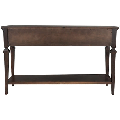 Classic Retro Style Console Table with Three Drawers