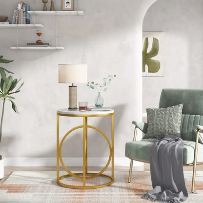 20-in Modern Round End Table