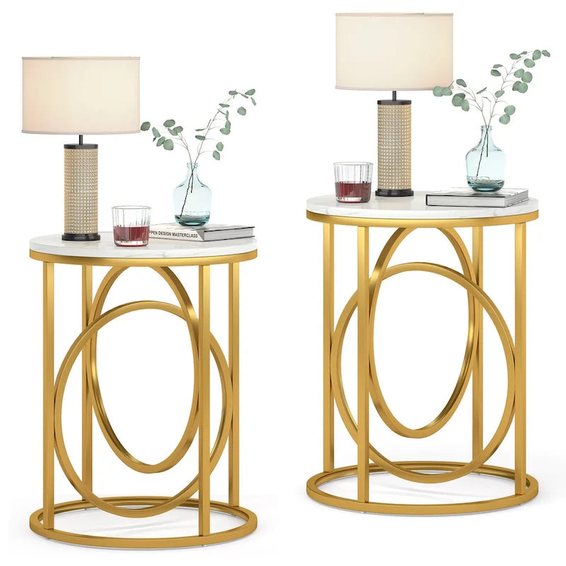 20-in Modern Round End Table