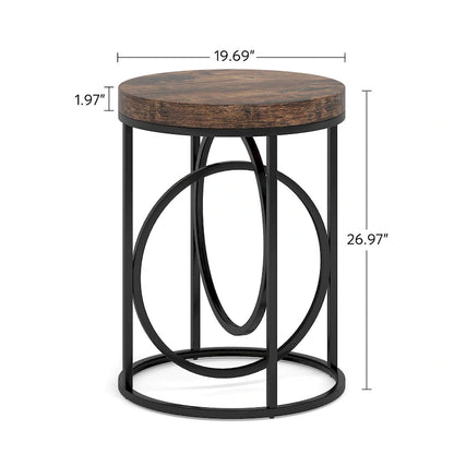 20-in Modern Round End Table