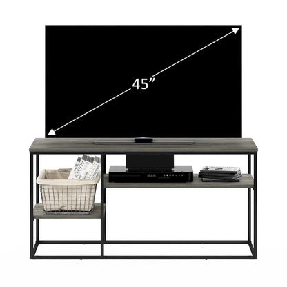 Furinno Moretti Modern Lifestyle TV Stand for TV up to 50 Inch, Columbia Walnut
