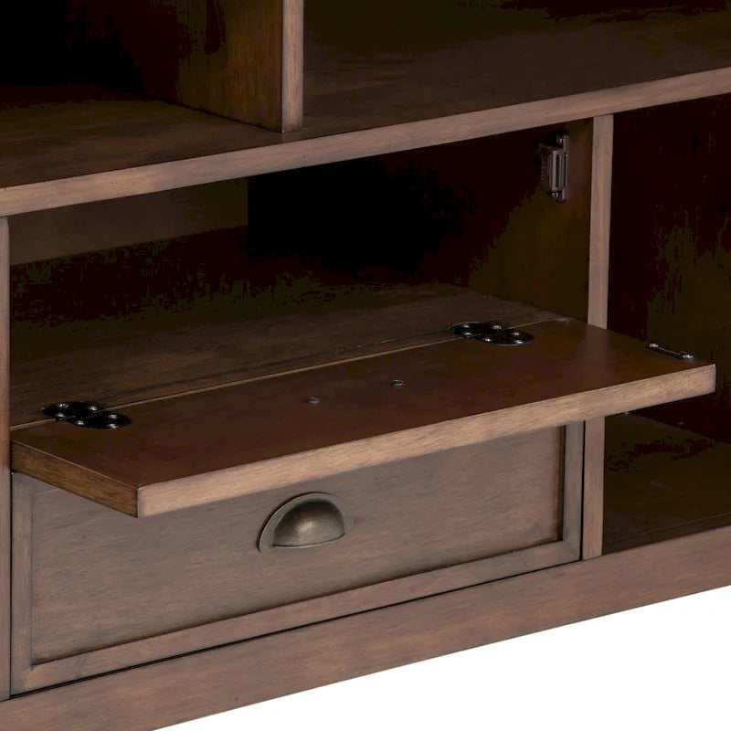 WYNDENHALL Mansfield SOLID WOOD 72 inch Wide Transitional TV Media Stand For TVs up to 80 inches - 72 W x 16.5 D x 26 H