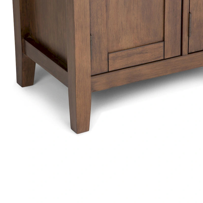 WYNDENHALL Mansfield SOLID WOOD 72 inch Wide Transitional TV Media Stand For TVs up to 80 inches - 72 W x 16.5 D x 26 H